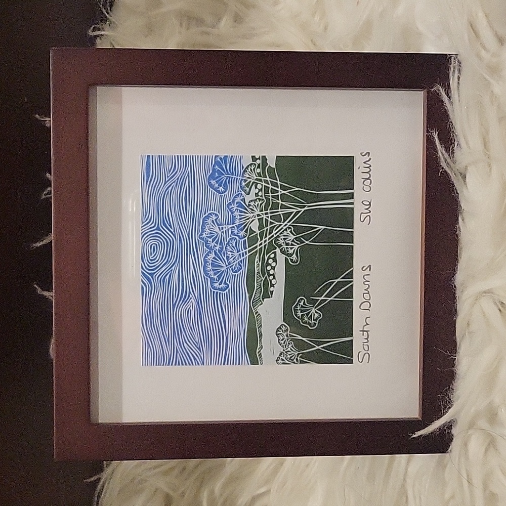 Sue Collins South Downs framed print art